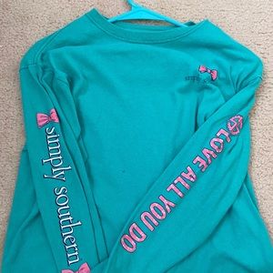 Simply Southern Blue Long Sleeve T Shirt